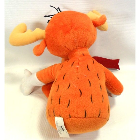 Y2K STUFFINS 9" Rocky and Bullwinkle 9" BULLWINKLE J. MOOSE Plush Wossamotta U. - Picture 5 of 8